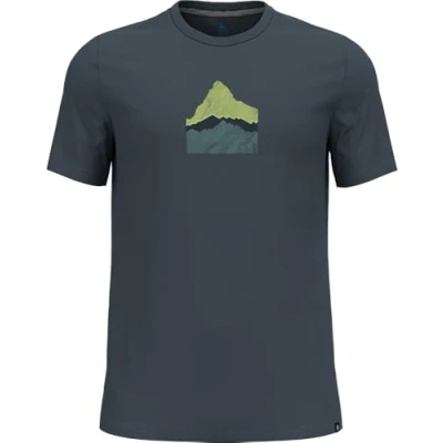 Image of Odlo Men&#039;s F Dry Mountain Hiking Shirt Dark Slate