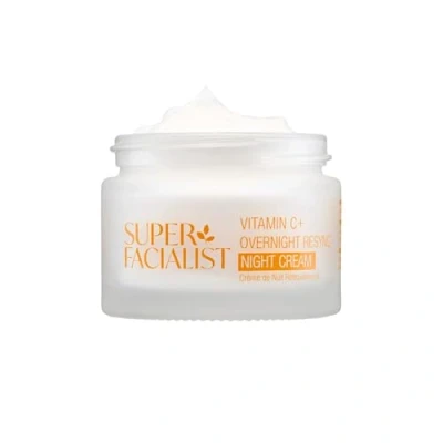 Image of Super Facialist Vitamin C Overnight Resync Night Cream, SleepSmart Complex, Shea Butter, Licorice Extract, Radiant &amp; Youthful Skin, Vegan Friendly, 50ml
