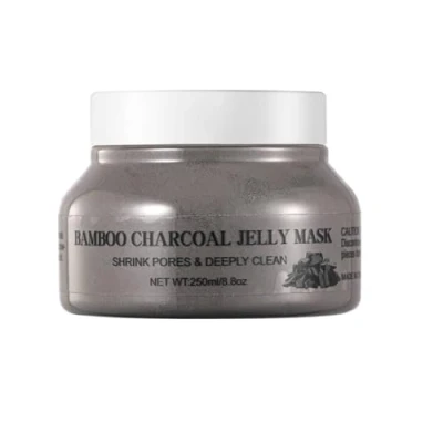 Image of Britains Beauty Ultimate Jelly Masks 10 Varieties for All Skin Types: Brightening, Hydration, Anti Aging, Acne Treatment, Natural Ingredients, 250ml Each (Bamboo Charcoal Mask)