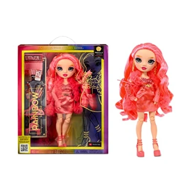 Image of Rainbow High Fashion Doll PRISCILLA PEREZ Pink Fashionable Outfit &amp; 10+ Colourful Play Accessories For Collectors and Kids Ages 4 12 Years