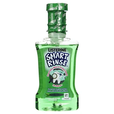 Image of 6 x Listerine Smart Rinse for Kids 6+ Mild Mint 250ml