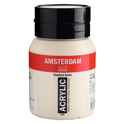 Image of Amsterdam Standard Series Acrylic Jar 500 ml Titanium Buff Light 289 (17722892)