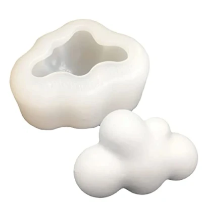 Image of 3D Cloud Silicone Cake Fondant Sugarcraft Baking Mold Soap Clay Wax Candle Mould