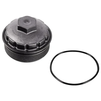 Image of 045115433, 045115433A, 045115433D, 45115433, 45115433A Cover, oil filter housing BLUE PRINT ADBP990001 89mm with seal ring AUDI: A4 B7 Saloon