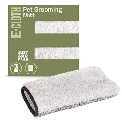 Image of E Cloth Pet Grooming &amp; Massage Mitt, Microfiber Cleaning with Just Water