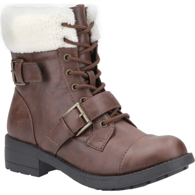 Image of Rocket Dog Women&#039;s Travis Fashion Boots, Brown/Natural, 5 UK