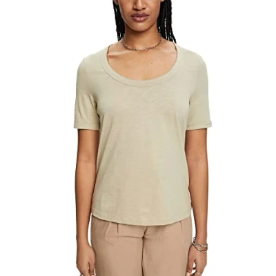 Image of ESPRIT Women&#039;s 033EE1K326 T Shirt, 335/DUSTY Green, M