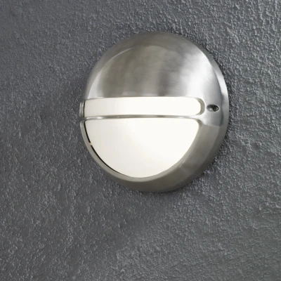 Image of Torino Outdoor Modern Round Flush Light Aluminium, IP44