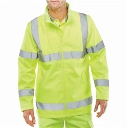 Image of SOFT SHELL LIGHTWEIGHT HI VIZ JACKET SATURN YELLOW XXL