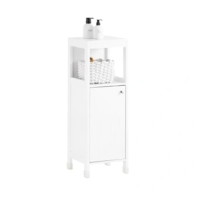 Image of SoBuy Bathroom Cabinet Storage with a Door White W30 x D30 H89cm BZR186 W