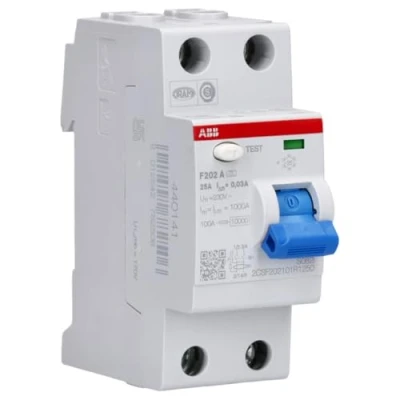 Image of ABB RCD Error current circuit breaker 2 pin, 25 A 0.03