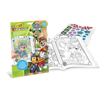 Image of Vivid Imaginations Crayola Paw Patrol Colour and Shapes Activity Book, multicolor, 81 1375 U 001