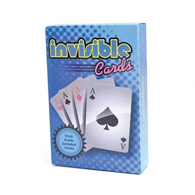 Image of Bristol Novelty MC072 Trick Invisible Card Pack of 1 Multicolour 9 cm x 6 2 cm, Multi Colour, One Size