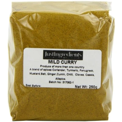 Image of JustIngredients Essentials Curry Powder (Mild), 250 g Pack of 5