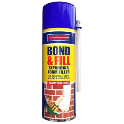 Image of 1x Expanding Foam Spray 500ml PU Bond and Fill Sealing Insulating around Pipes Windows cracks on walls Gap Filler