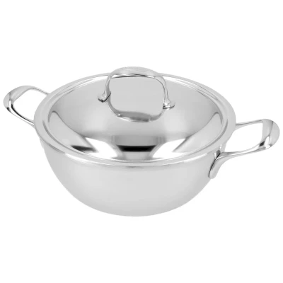 Image of Demeyere Atlantis 7 Conical simmering pan with lid 28 cm