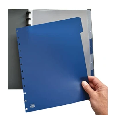 Image of Elba Vario Zipp 61464FL File Dividers for Ring Binders 320 x 245 3 mm Pack of 5