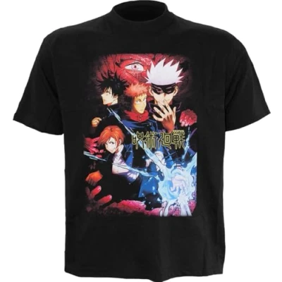 Image of Jujutsu Kaisen Power Men&#039;s T Shirt Black Regular, Black/White, XXL