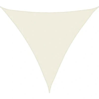 Image of vidaXL Sunshade Sail Oxford Fabric Triangular 4x4x4 m Cream