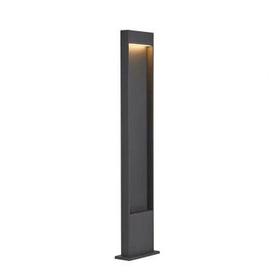 Image of SLV Free Standing Flatt Pole 100 / LED Illumination for Paths, Walls, entrances, Outdoor Garden lamp IP65 3000/4000K 9.7W 400lm Anthracite, Aluminium, 9.7 W