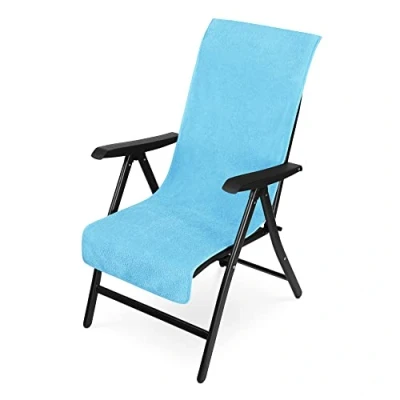 Image of JEMIDI Chair Lounger Towel Soft Terry Cloth Cover for Beach Loungers Sunbathing and Holiday Accessory 60cm x 130cm