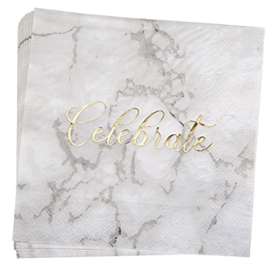 Image of Neviti 772522 Scripted Marble Napkin