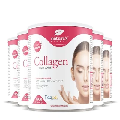 Image of Nature&#039;s Finest by Nutrisslim Collagen Skincare: Fish Powder Naticol (5000mg) with MSM, Vitamin C, Ashwagandha Hydrolyzed Marine Type 1, Gluten Free
