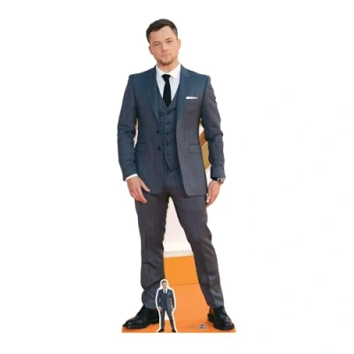 Image of STAR CUTOUTS Life Size Cut Out with Mini Version of Taron Egerton, Cardboard, Multi Colour, 178 x 67 cm