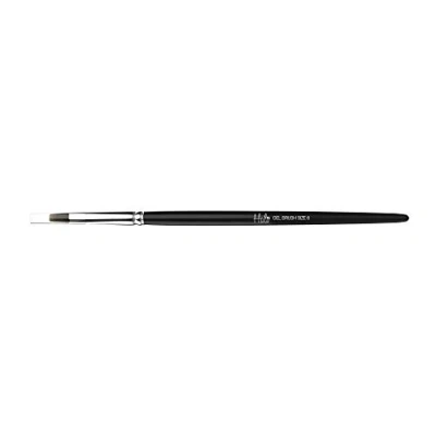 Image of Pure Nails Halo UV Gel Nail Brush Flat Brown (Size 6)