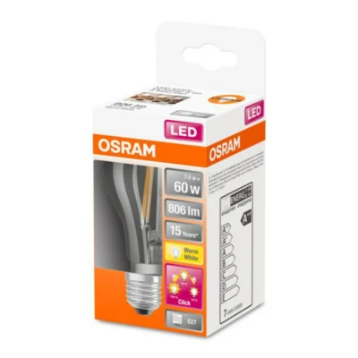 Image of OSRAM Classic A LED bulb E27 6.5W 827 3 set. dim