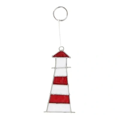 Image of Charming Lighthouse Suncatcher: Resin Seaside Decor, Coastal Window Ornament &amp; Ocean Souvenir by Something Different Wholesale