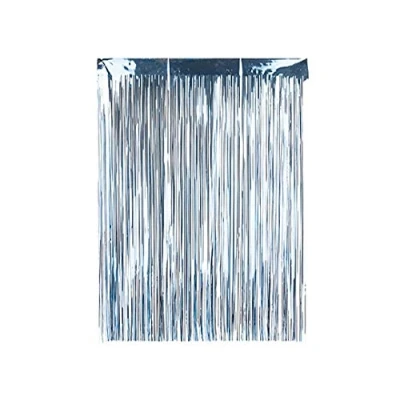 Image of The Home Fusion Company Christmas Xmas Decoration Angel Hair Tinsel Lametta Ice Blue
