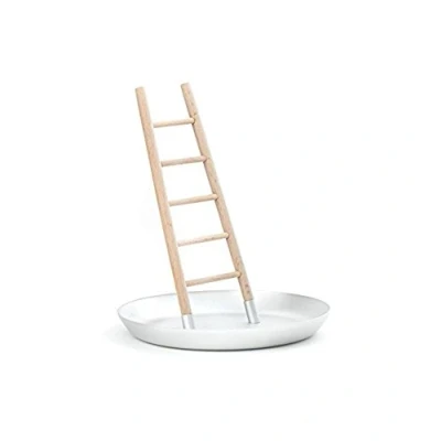 Image of Kikkerland JK12 Jewelry Holder Ladder Silver