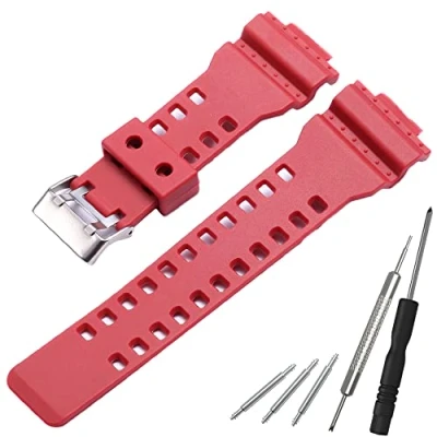 Image of WRISTARMOR Resin Replacement Watch Band for Casio G Shock GD120 GA 100 110 700 Mens Strap Accessories