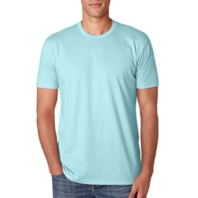Image of Pliuegy N6210 Next Level Men&#039;s CVC Crew T Shirt Small Blue (Ice)
