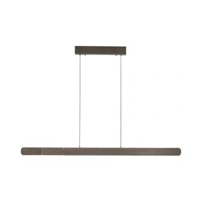 Image of Paul Neuhaus Adriana LED hanging light, brown, length 160 cm