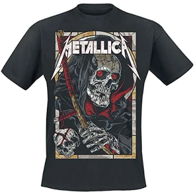 Image of Paradiso Clothing Metallica Reaper Print Tshirt, Women&#039;s, Size: XXL, Black