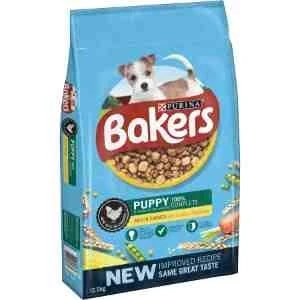 Image of Bakers Puppy 100% Dry Dog Food, Rich in Chicken with Country Vegetables, 12.5kg