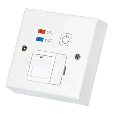 Image of White &quot;Wi Fi&quot; Controlled, Switched Fused Spur