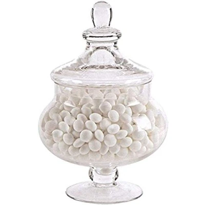 Image of CAPRISTAR 25cm Retro Decorative Glass Lid Candy Food Storage Pot Jar (PACK OF 2)