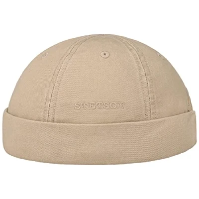 Image of Stetson Ocala Cotton Docker Cap Men hat Made of 100% with Factor 40 UV Protection Summer/Winter Navy S (54 55 cm)