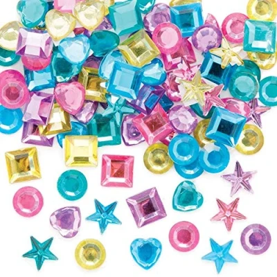 Image of Baker Ross Pastel Self Adhesive Jewels Pack of 200, Easter Crafts, Craft for Kids (AX695)