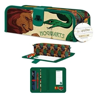 Image of HARRY POTTER Pencil Case, Zip Up Filled Case (Abstract Magic Design) Gift, with Gifts for Girls and Boys, Women Men Official Merchandise