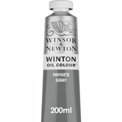 Image of Winsor &amp; Newton Winton 200ml Oil Colour Payne&#039;s Grey,1437465