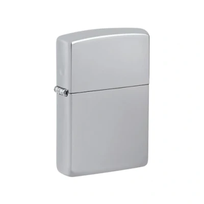 Image of Zippo Windproof LighterMetal Long Lasting LighterBest with Lighter FluidRefillable Perfect for Cigarettes Cigars CandlesPocket Fire StarterArmor High Polish Chrome