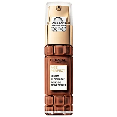 Image of L&#039;Oréal Paris Serum in Makeup For Mature Skin, Liquid Foundation with SPF 24, a Radiant Complexion, Age Perfect, No. 510 Mahogany, 30 ml