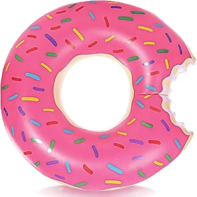 Image of Swim Ring, Inflatable Swimming Rubber Donut Ring Adult Pool Float, Float Beach Party Toy
