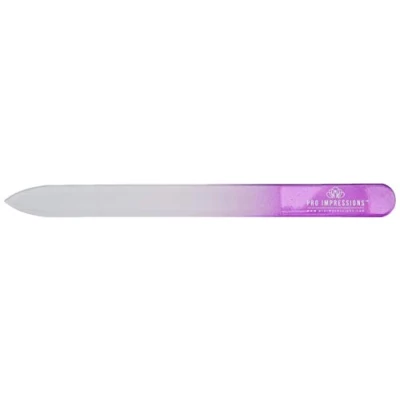 Image of Pro Impressions 240/240 Grit Glass Nail File, Purple
