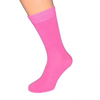 Image of GTR Hot Pink Plain Wedding Socks Adult size UK 6 12 Euro 39 49. (X6S116)
