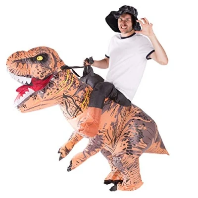 Image of Bodysocks® Inflatable Deluxe Dinosaur Riding Costume (Adult)